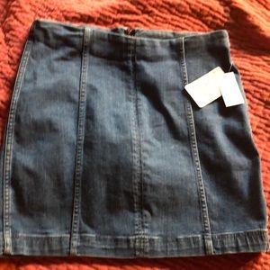 Free people denim skirt